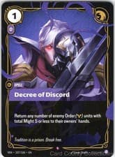 DECREE OF DISCORD 107/166 RIFTBOUND FOIL NM/M