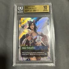 2025 Ahri Riftbound Origins Release Event Prize Promo BGS 10 (Mislabel)