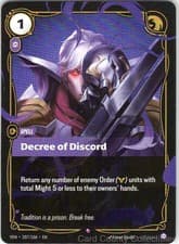 DECREE OF DISCORD 107/166 RIFTBOUND FOIL NM/M
