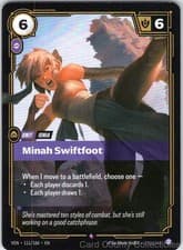 MINAH SWIFTFOOT 111/166 RIFTBOUND FOIL NM/M