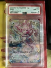 PSA 10! Riftbound Ahri Inquisitive Overnumbered Spiritforged SFD 227/221