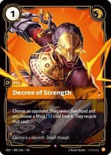 Decree of Strength 085/166 Rare Foil Riftbound Card