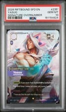2026 RIFTBOUND: LEAGUE OF LEGENDS SFD-SPIRITFORGED YASUO - WINDRIDER PSA 10