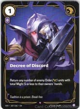 DECREE OF DISCORD 107/166 RIFTBOUND FOIL NM/M