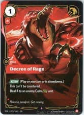 DECREE OF RAGE 015/166 RIFTBOUND FOIL NM/M