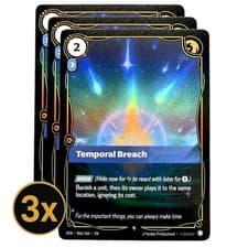 3x Temporal Breach VEN Riftbound Playset NM #066/166