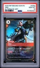 2025 RIFTBOUND: LEAGUE OF LEGENDS OGN-ORIGINS #030A JINX - DEMOLITIONIST PSA 10
