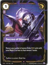 DECREE OF DISCORD 107/166 RIFTBOUND FOIL NM/M