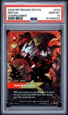 2026 RIFTBOUND: LEAGUE SFD-SPIRITFORGED #243 REK'SAI OVERNUMBER PSA 10