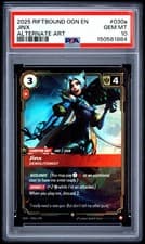 2025 RIFTBOUND: LEAGUE OF LEGENDS OGN-ORIGINS #030A JINX - DEMOLITIONIST PSA 10