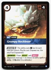 GRUMPY ROCKBEAR 050/166 COMMON VENDETTA NM RIFTBOUND