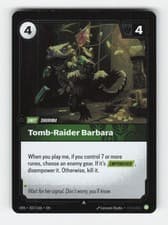 Tomb-Raider Barbara 037/166 Uncommon Vendetta Riftbound Foil Near Mint