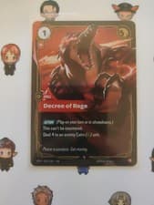 Decree of Rage 015/166 Rare Riftbound Vendetta Foil NM