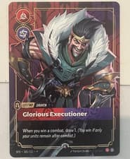 Riftbound Metal Draven Glorious Executioner Prize Wall Card