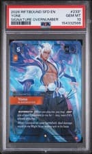2026 RIFTBOUND: SFD-SPIRITFORGED #233* YONE SIGNATURE OVERNUMBER PSA 10