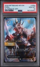 2026 RIFTBOUND: LEAGUE OF LEGENDS SFD #180a FIORA ALTERNATE ART PSA 10