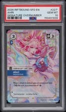 Ahri #227* Riftbound League Of Legends SFD Spiritforged Signature PSA 10