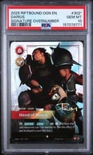 2025 RIFTBOUND: OGN-ORIGINS OVERNUMBER SIGNATURE DARIUS - HAND OF NOXUS PSA 10