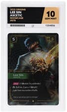 *POP 1* ACE 10 Lee Sin 078a/298 Alt Art Origins Riftbound Showcase - Gem Mint