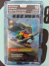 Poppy Keeper Of The Hammer Signed Showcase 237/219 Riftbound AOG 10 Graded