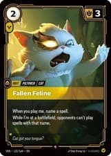 Fallen Feline 132/166 R Vendetta Riftbound Foil NM/M