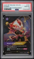 2026 RIFTBOUND VENDETTA SIGNATURE OVERNUMBER #197* KENNEN PSA 10