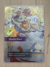 Riftbound Unleashed Mystic Poro 224/219 Overnumbered Alternate Art Showcase NM