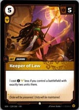 Keeper of Law 119/166 Common Vendetta Riftbound Near Mint