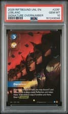 2026 RIFTBOUND: LEAGUE OF LEGENDS UNL-UNLEASHED #235* LEBLANC - DECEIVER PSA 10