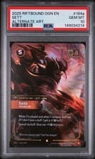 2025 RIFTBOUND: LEAGUE OF LEGENDS OGN-ORIGINS #164a SETT ALTERNATE ART PSA 10