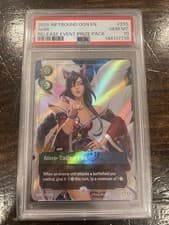 2025 RIFTBOUND LEAGUE OF LEGENDS OGN-RELEASE EVENT PRIZE PACK #255 AHRI PSA 10