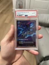 Ezreal Prodigal Explorer Riftbound Overnumbered Spiritforged PSA 10 248/221