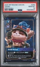2025 Riftbound Teemo Metal #263 Prizewall PSA 10 Origins Prize Wall OGN