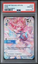 2026 RIFTBOUND SPIRITFORGED SFD 227/221 AHRI OVERNUMBER PSA 10 GEM MT English