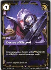 DECREE OF DISCORD 107/166 RIFTBOUND FOIL NM/M