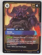 Ornn 085/221 Foil NM Spiritforged Riftbound League of Legends TCG Champion