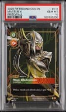 Riftbound Master Yi Wuju Bladesman Plated Metal Prizewall Origins 019/298 PSA 10