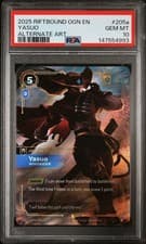 2025 RIFTBOUND: LEAGUE OF LEGENDS OGN-ORIGINS #205A YASUO - WINDRIDER PSA 10