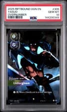 2025 Riftbound OGN EN Yasuo Unforgiven Overnumber OGN305/298 PSA 10 GEM MT