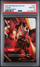 2026 RIFTBOUND: LEAGUE OF LEGENDS SFD-SPIRITFORGED #241 LUCIAN PURIFIER PSA 10