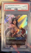 Ahri Release Event Prize Pack PSA 10 2025 Riftbound: LoL Ogn-Origins #255