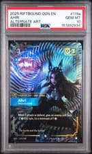2025 RIFTBOUND: LEAGUE OF LEGENDS OGN-ORIGINS #119A AHRI - INQUISITIVE PSA 10