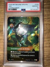 Riftbound 2026 SFD 245 Jax Grandmaster at Arms Foil Overnumber - PSA 10