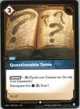 QUESTIONABLE TOME 054/166 RIFTBOUND NM/M