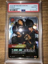 Riftbound 2025 OGN 302 Darius - Hand Of Noxus Foil Overnumber- PSA 10