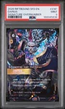 PSA 9 - GEM MINT Riftbound Spiritforged Darius Executioner Signature 236*/302 NM