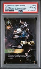 2025 RIFTBOUND LEONA SIGNATURE OVERNUMBER PSA 10 OGN ORIGINS #306