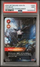 Riftbound League Volibear Relentless Storm 300* Signature Overnumber PSA 9 Mint