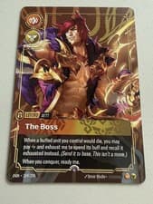 Sett - The Boss - Riftbound Prize Wall Plated Metal Card - RQ Promo - NM/Mint