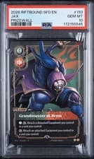 2026 RIFTBOUND METAL PRIZEWALL #193 JAX - GRANDMASTER AT ARMS PSA 10 Gem Mint